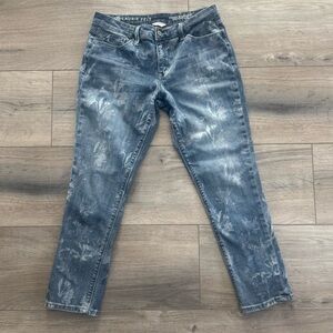 Laurie Felt Classic Boyfriend With Floral Print Women's Jeans